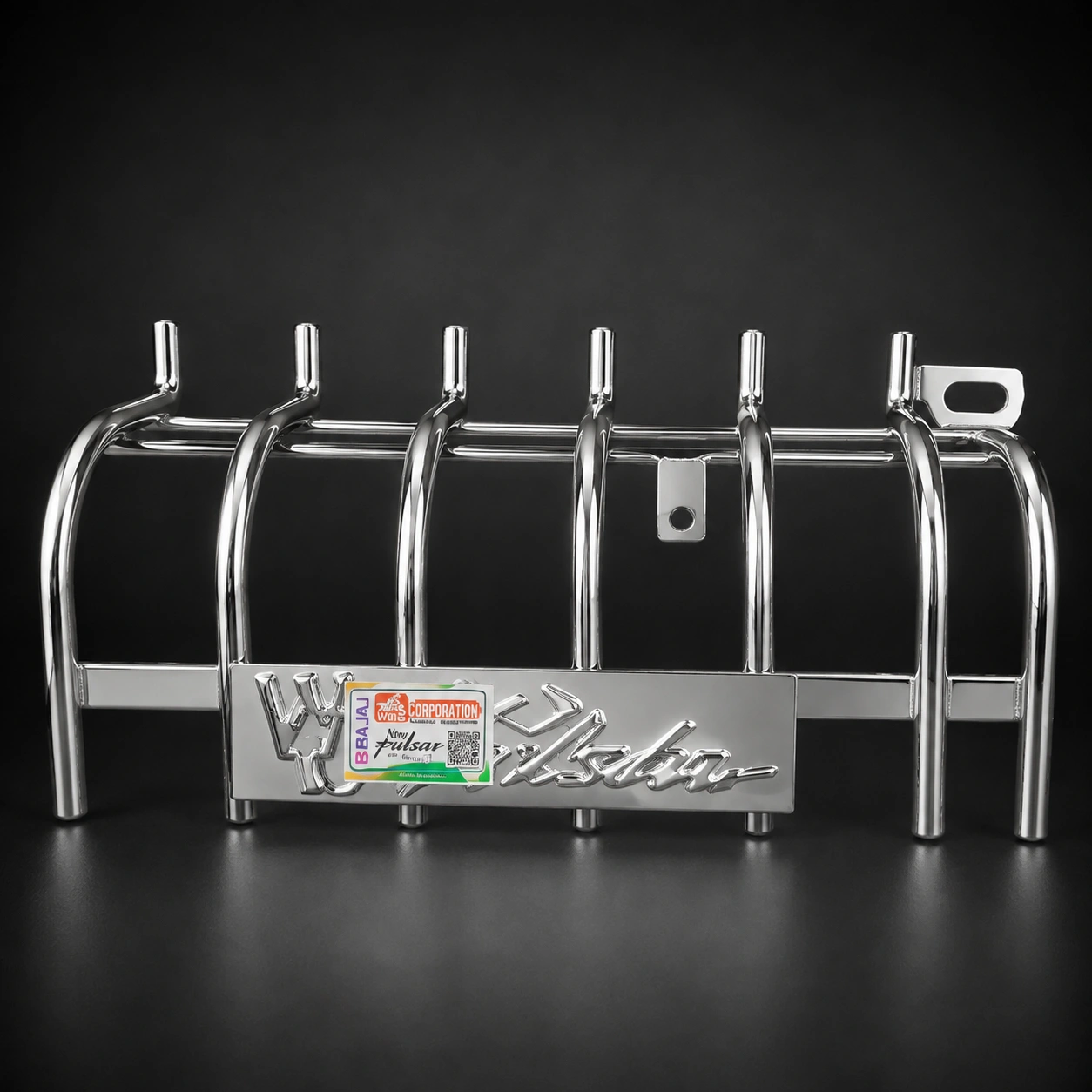 Pulsar Double Disk bajaj সাইলেন্সার 8mm রড খাঁচা SS